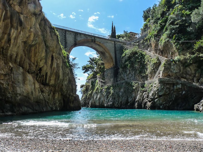 Furore at Amalfi Coast is one of the most beautiful southern Italy beaches