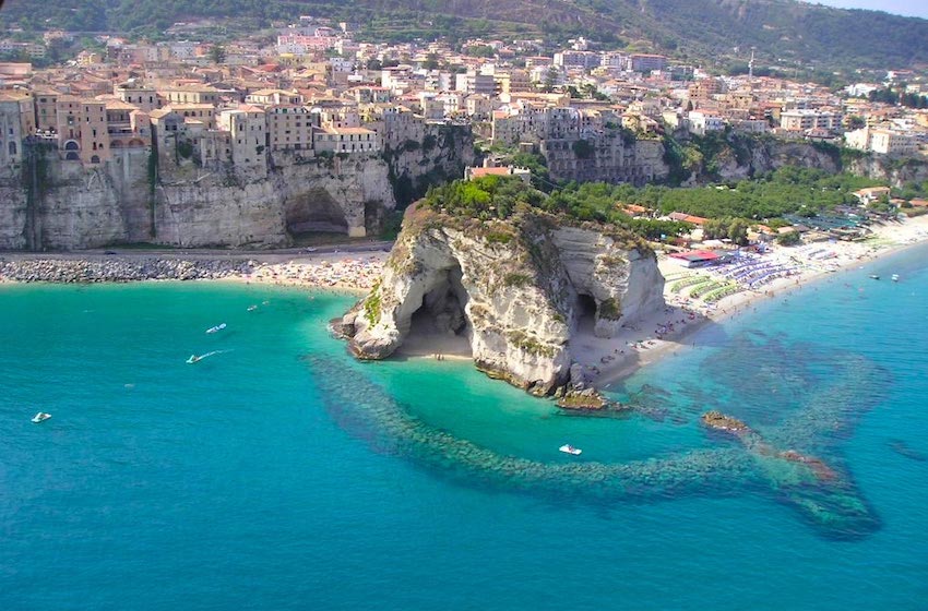 The beach of Tropea is one of the most beautiful southern Italy beaches