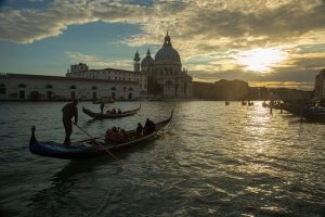 First time in italy itinerary: gondolas in Venice