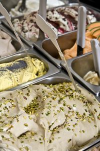 italian gelato:Italian ice cream display