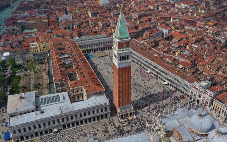 aerial view of Piazza San Marco Venice