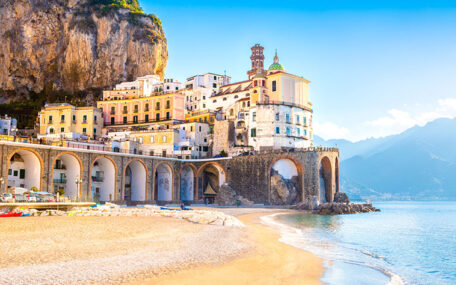 Panoramic view of the Amalfi coast